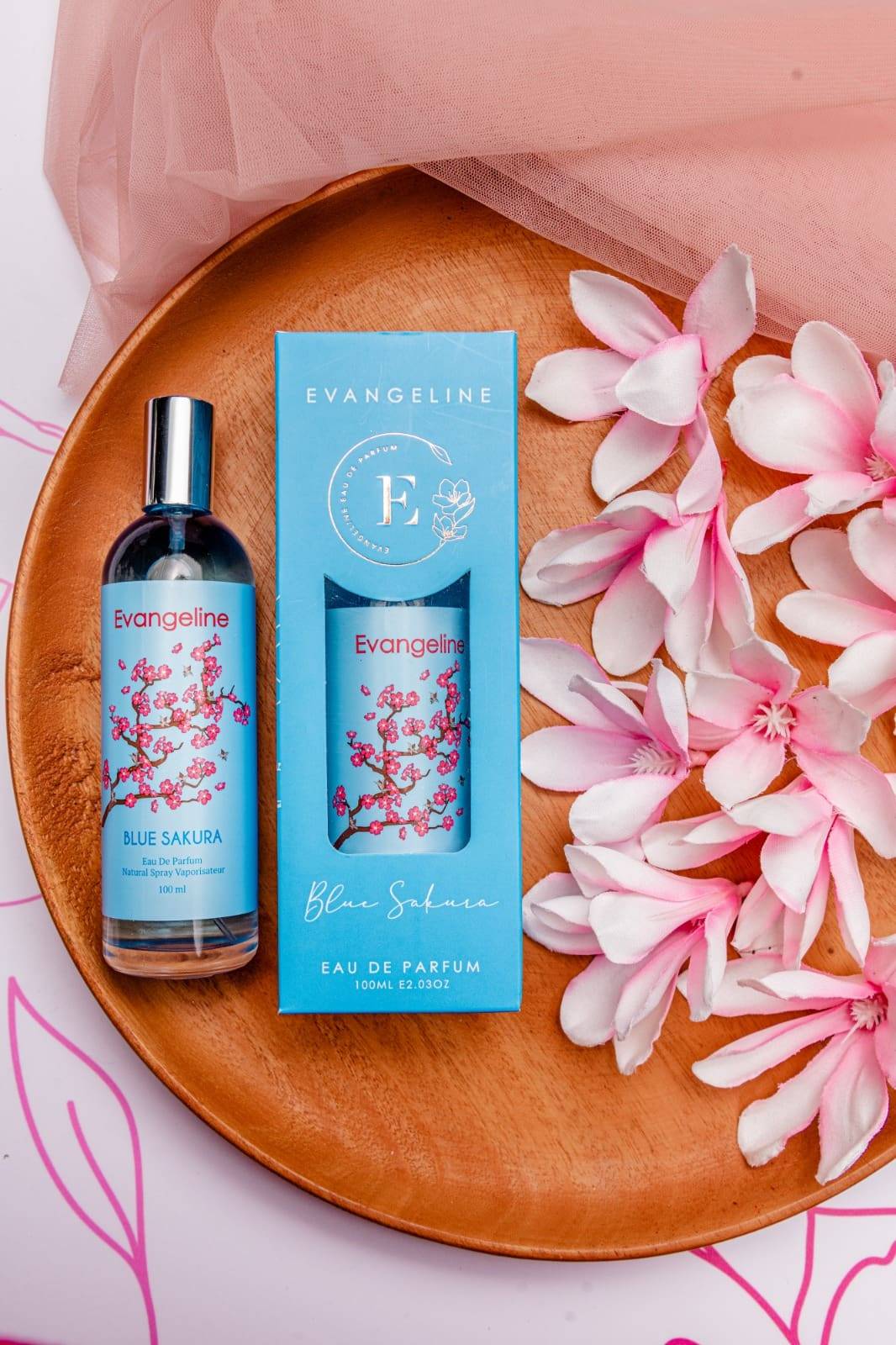 Evangeline Blue Sakura Eau De Toilette Natural Spray 100ML