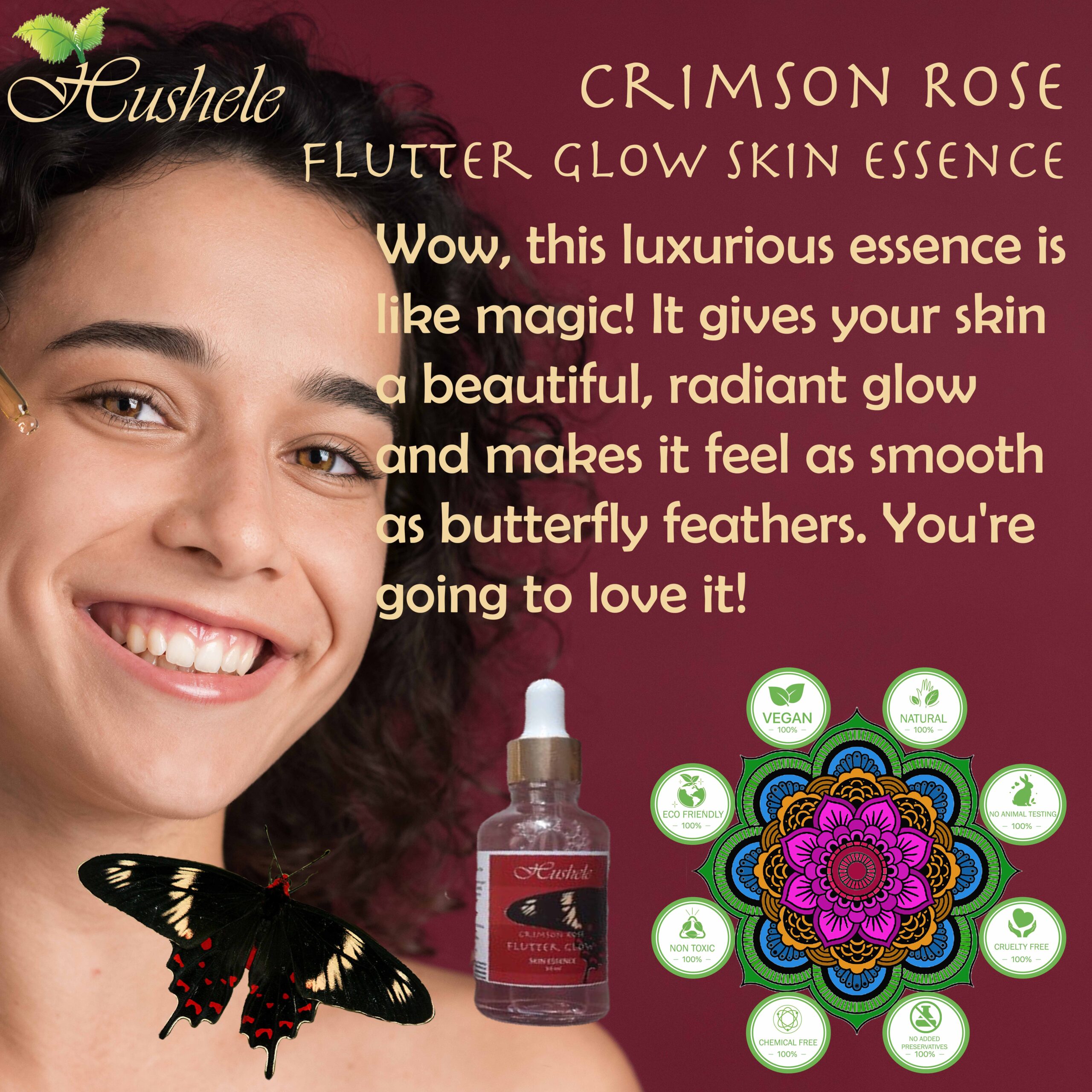 Crimson Rose Flutter Glow- Skin Essence2