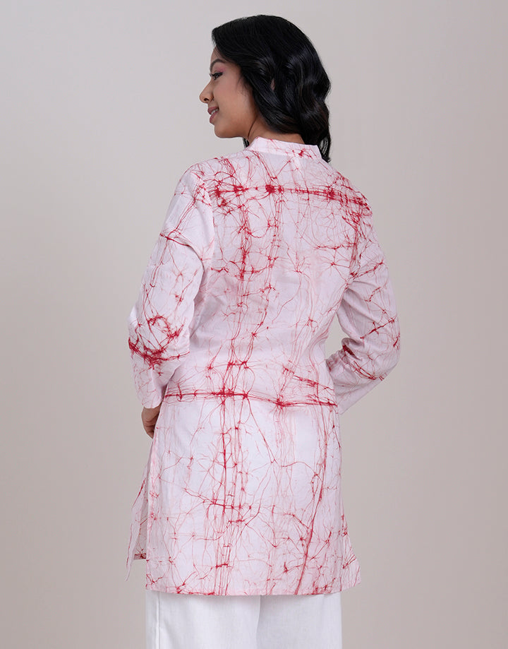 Batik Chinese Collar V-Neck Kurta