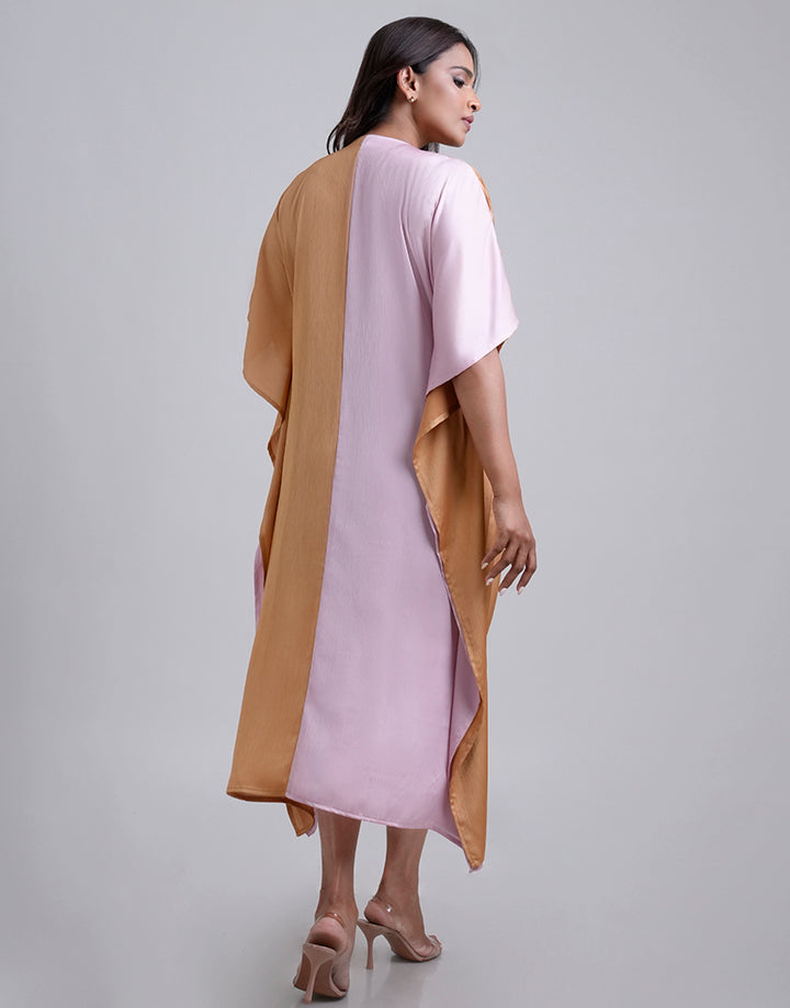 Colour Block Kaftan Dress