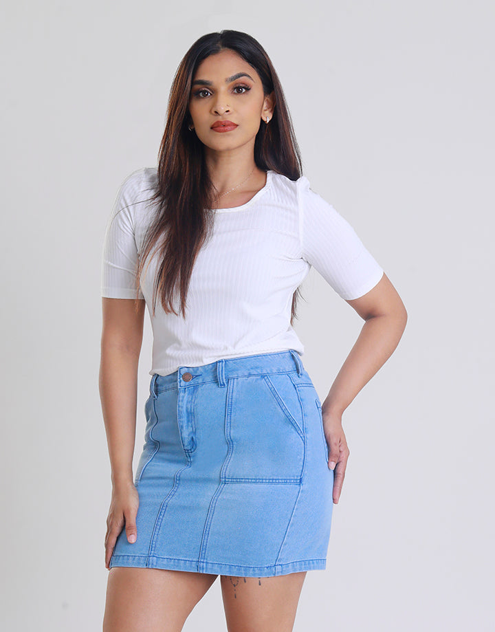 Denim Mini Skirt