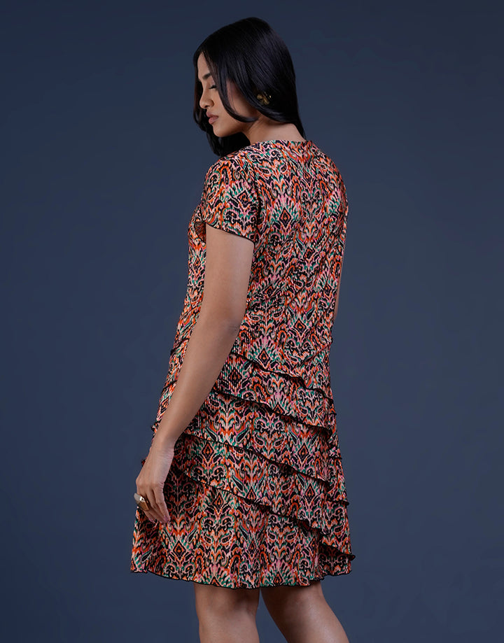 Petal Sleeve with Layered Dress