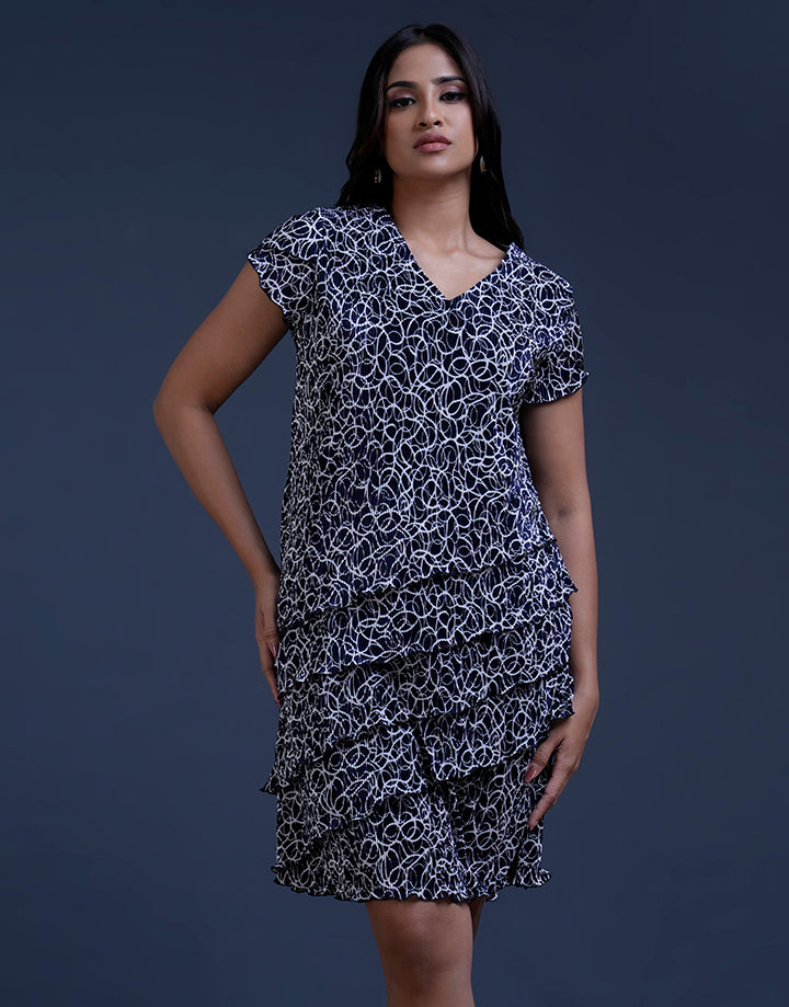 Petal Sleeve with Layered Dress