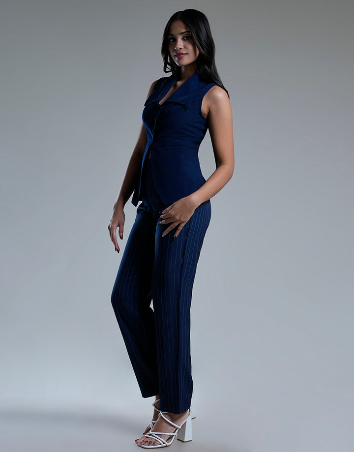 Tailored Wide Collar Waist Coat