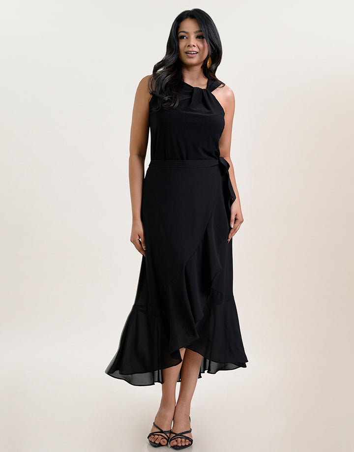 Wraparound Midi Skirt
