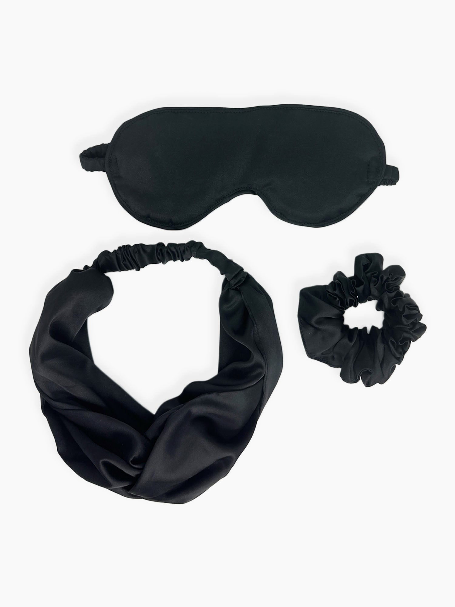 Aria – Eye Mask, Head Band &amp; Scrunchie – 3 Pack