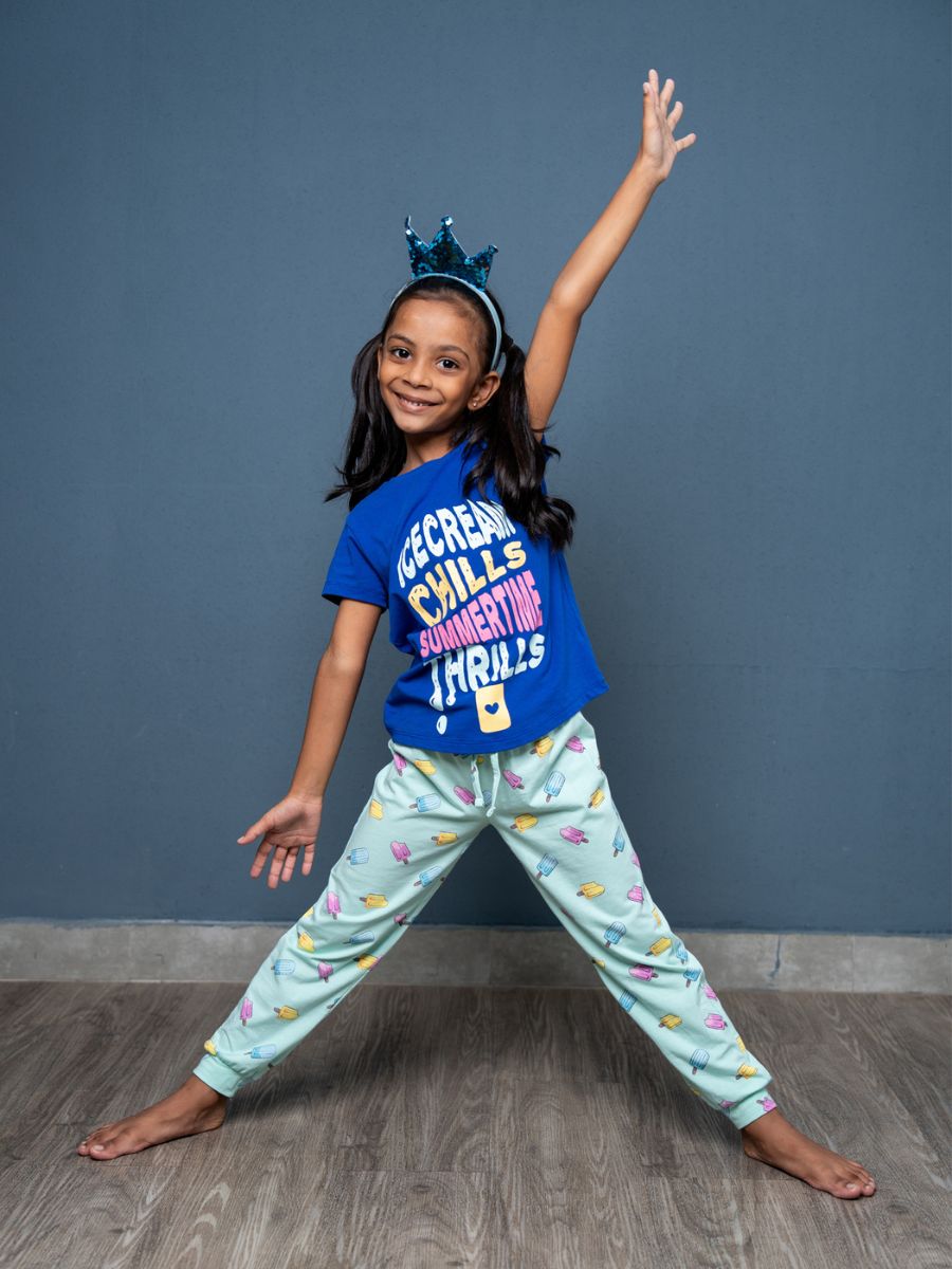 Clair Graphic Tee & Cuffed Long Pant Veronika & Popsicle Multi