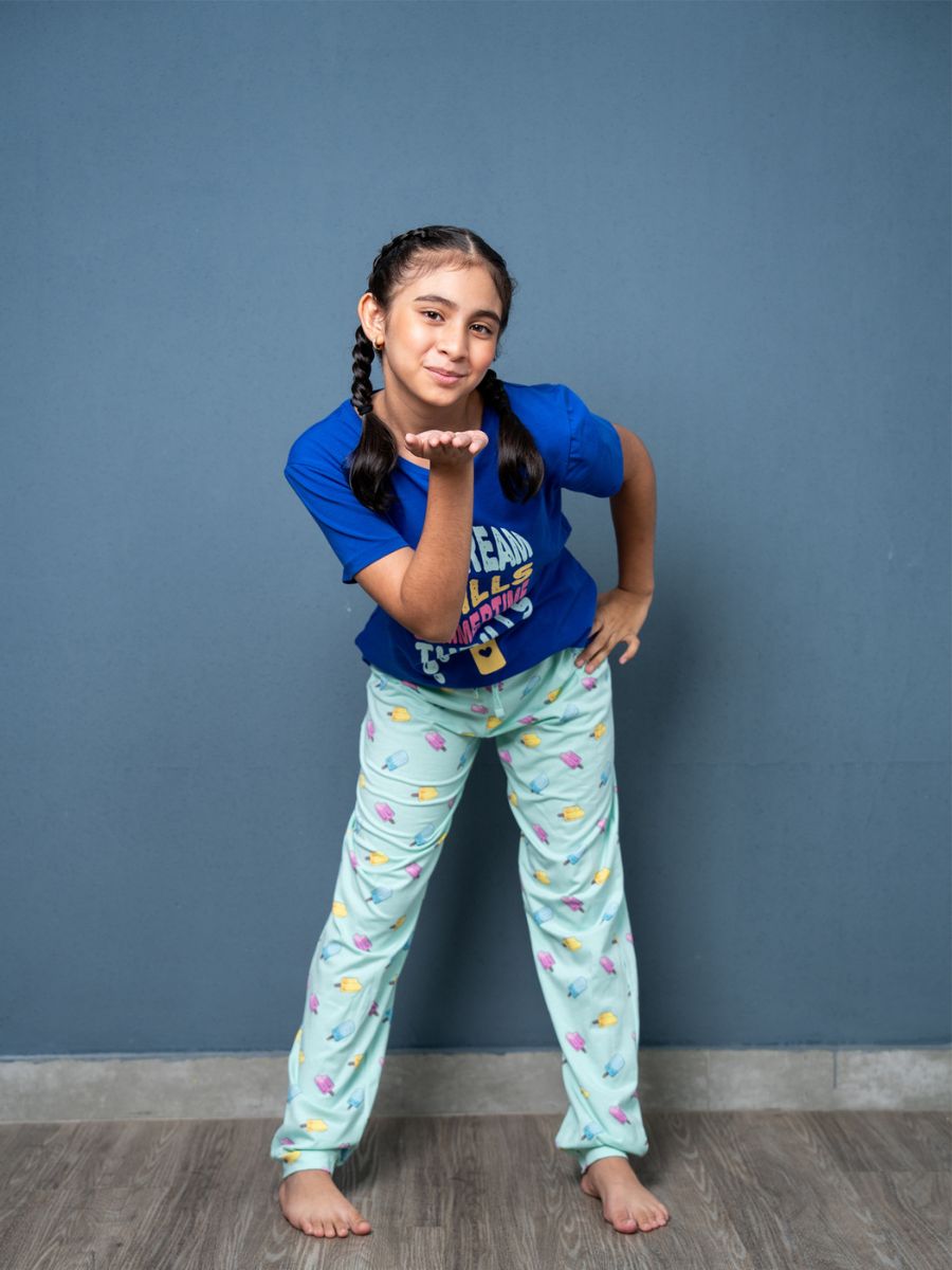 Clair Graphic Tee & Cuffed Long Pant Veronika & Popsicle Multi