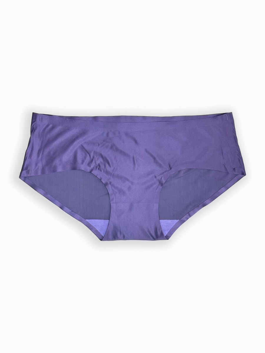 Purple women’s underwear on a white background