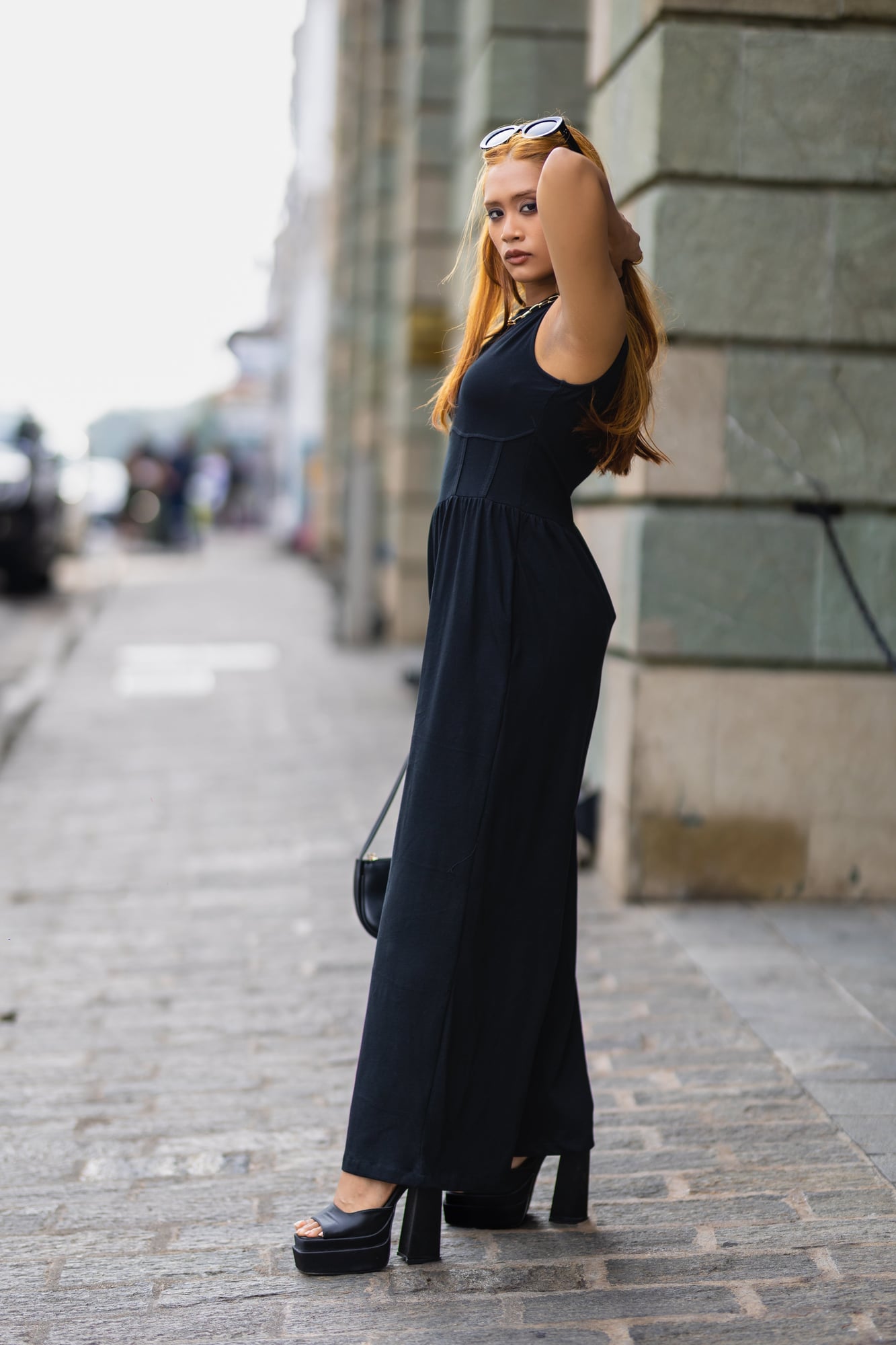 Bodice Jump Suit – Black