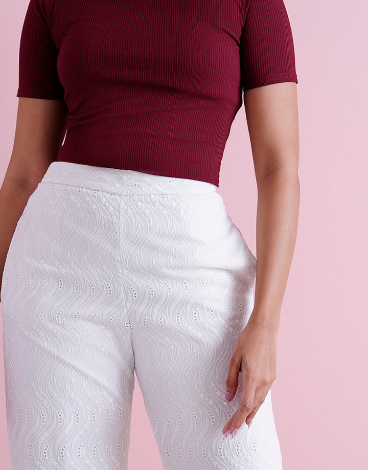 Short Sleeve High Neck Crop Top