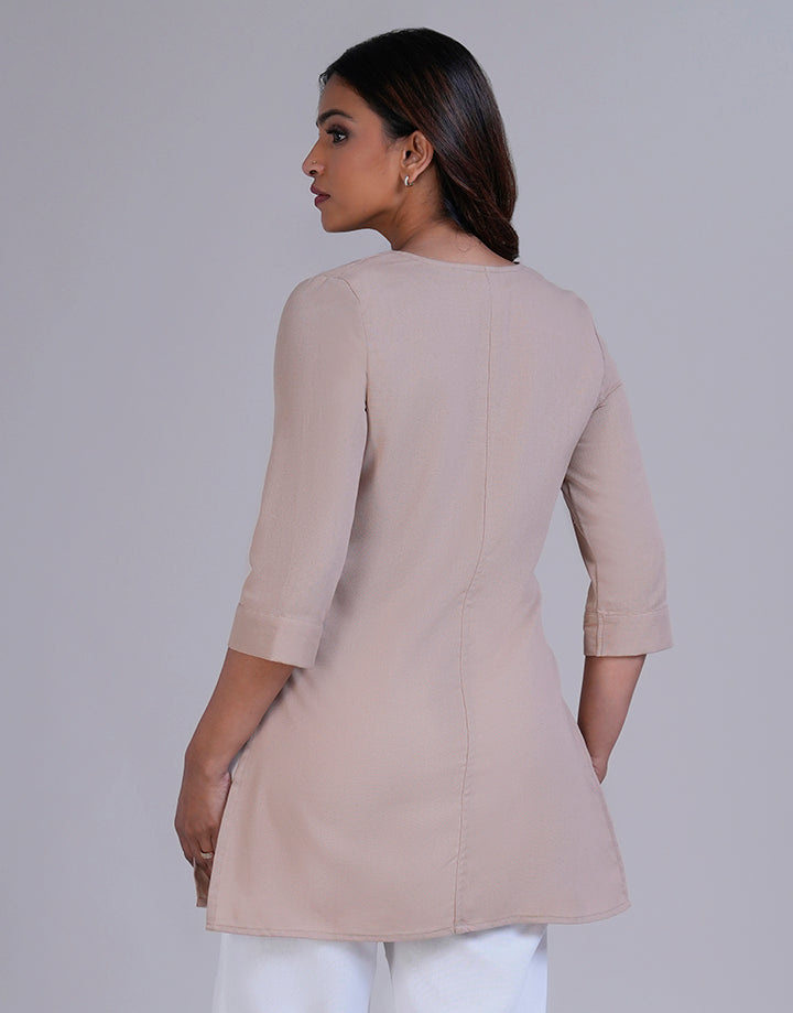 V-Neck Line Embroidery Kurta