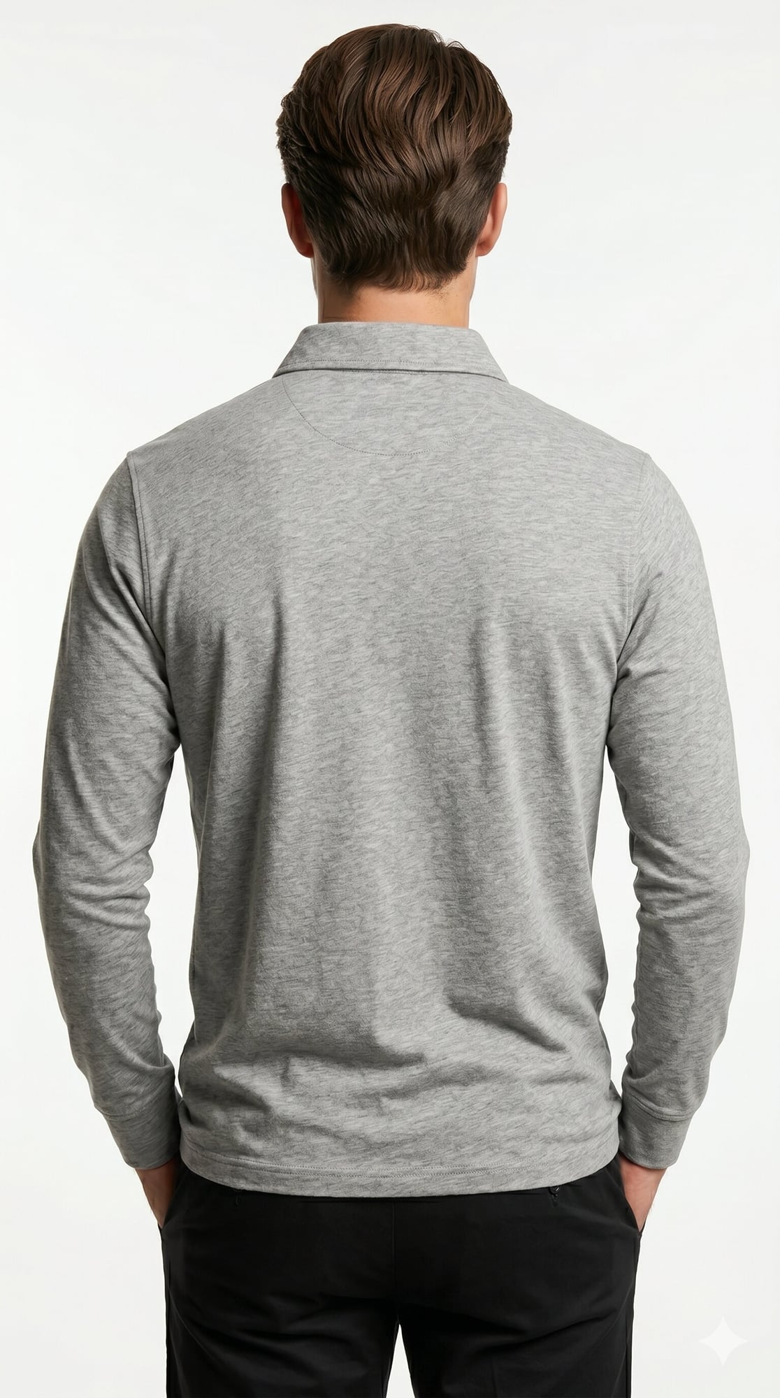 ROUGH Polo T-Shirt Crew-neck Long Sleeve 4727