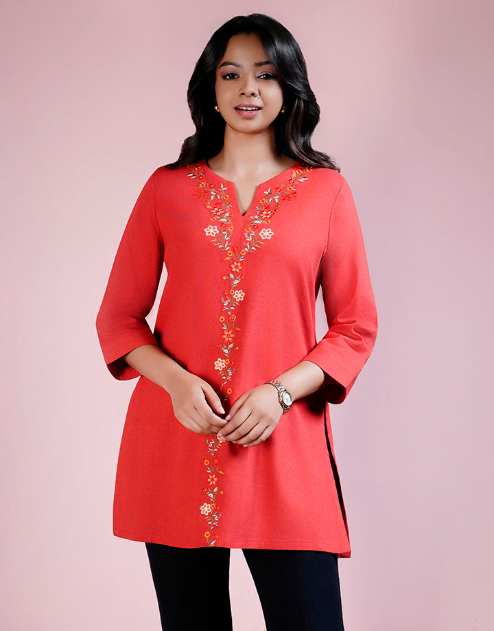 3/4 Sleeve Embroidery Kurta