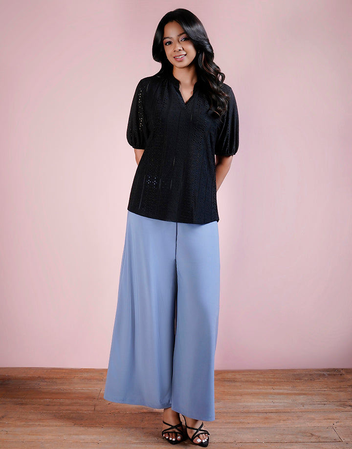High Waisted Flared Plazzo Pant