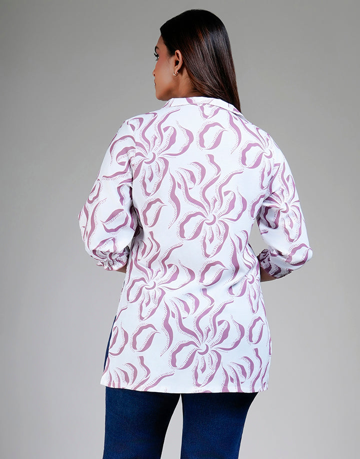 3/4 Sleeve Half Placket Kurta