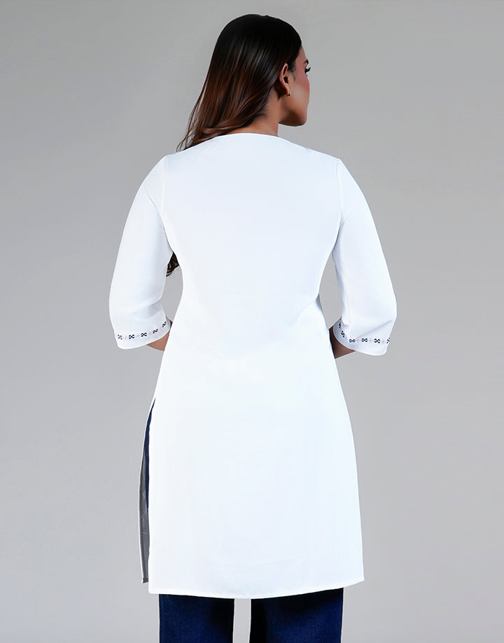 Embroidered 3/4 Sleeve Kurta