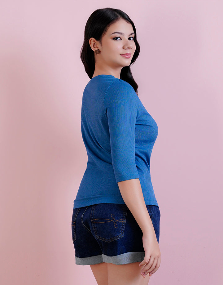 Twist Neck Keyhole Top