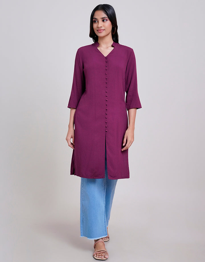 Chinese Collar Button Down Kurta