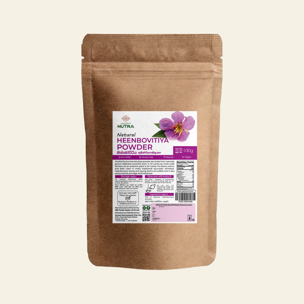 Heenbovitiya Powder 100g Sri Lankan liver herb. Ancient Nutra Sri Lanka