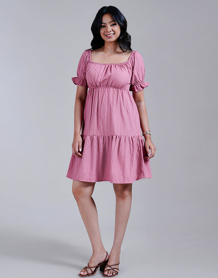 Tiered Smocked Mini Dress