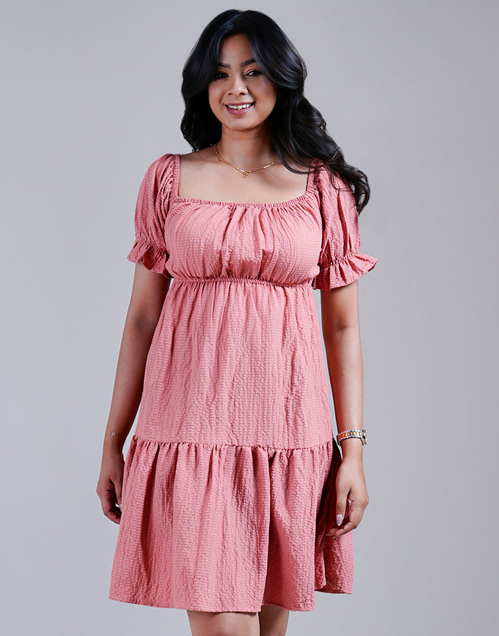 Tiered Smocked Mini Dress