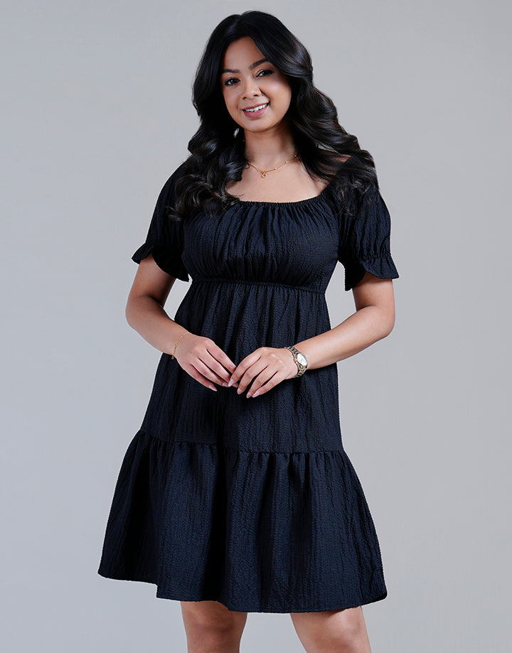 Tiered Smocked Mini Dress