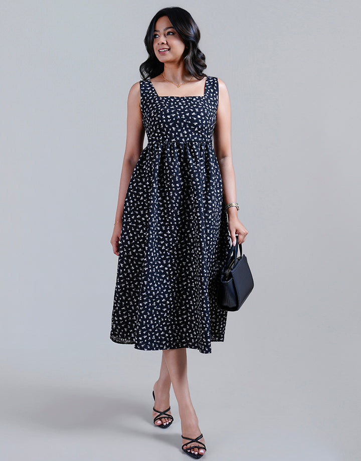 Square Neck with Stappy Dress