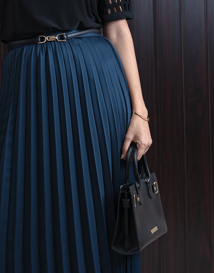 Pleated Midi Skirt