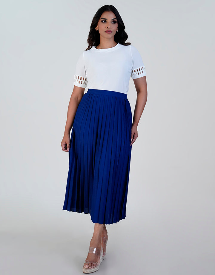 Pleated Midi Skirt