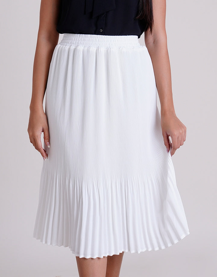 Placement Pleated Skirt
