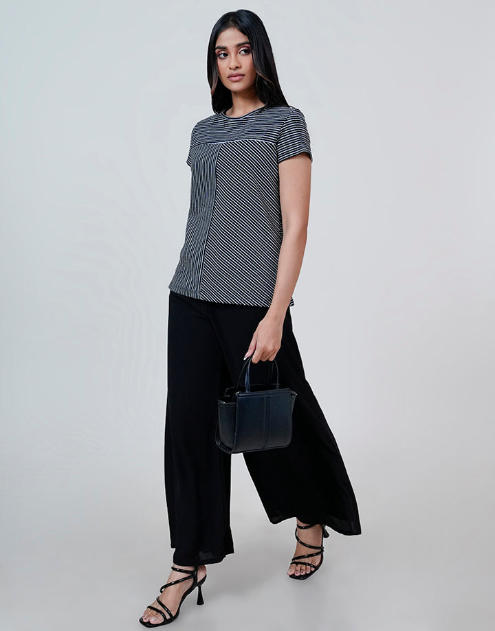 Short Sleeve with Crew Neck Top