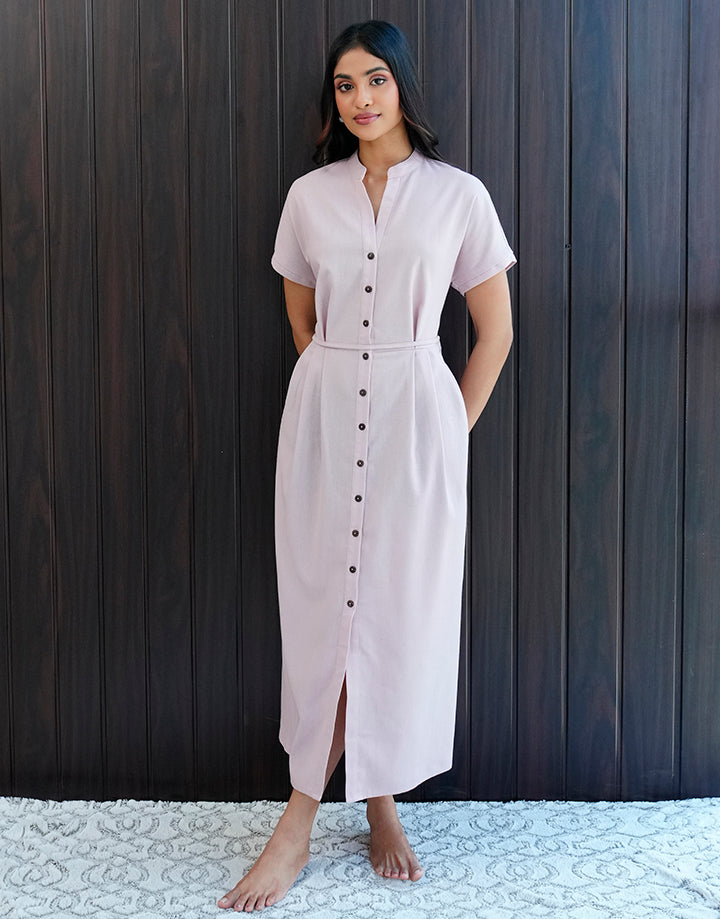 Maggi Sleeve Button Down Dress