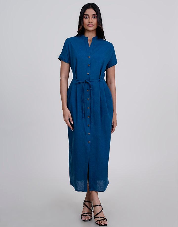 Maggi Sleeve Button Down Dress
