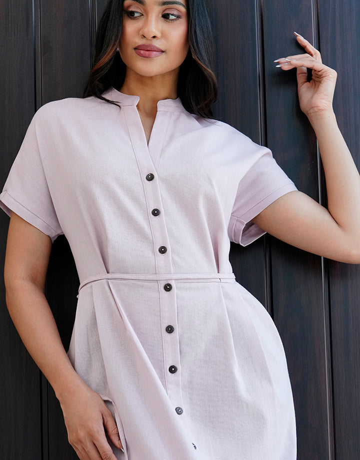 Maggi Sleeve Button Down Dress