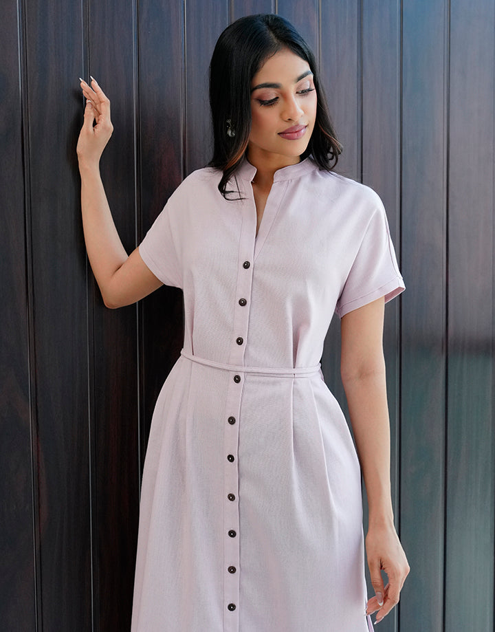 Maggi Sleeve Button Down Dress