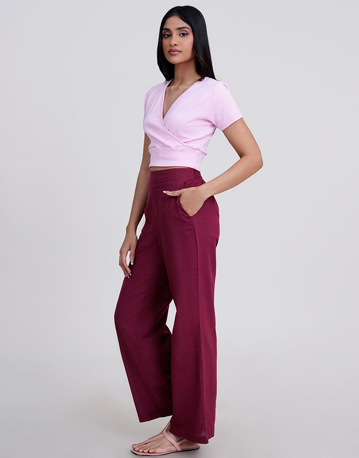 High Waisted Casual Pant