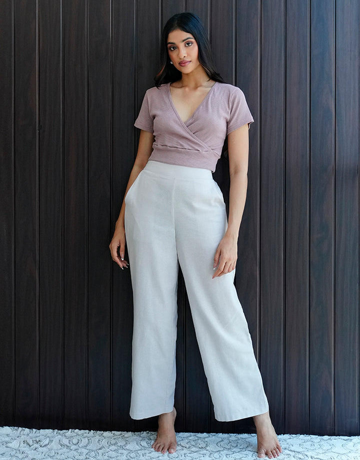 High Waisted Casual Pant