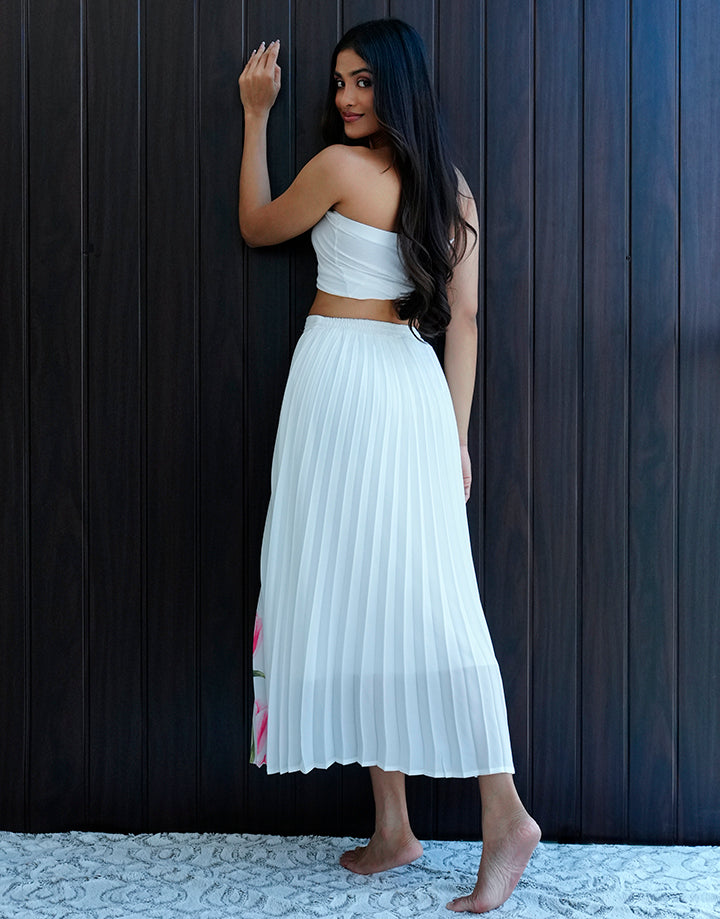 Sublimation Print Pleated Skirt