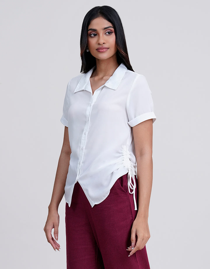 Side Ruched Blouse
