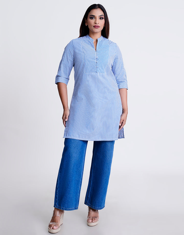 3/4 Sleeve Stripe Kurta