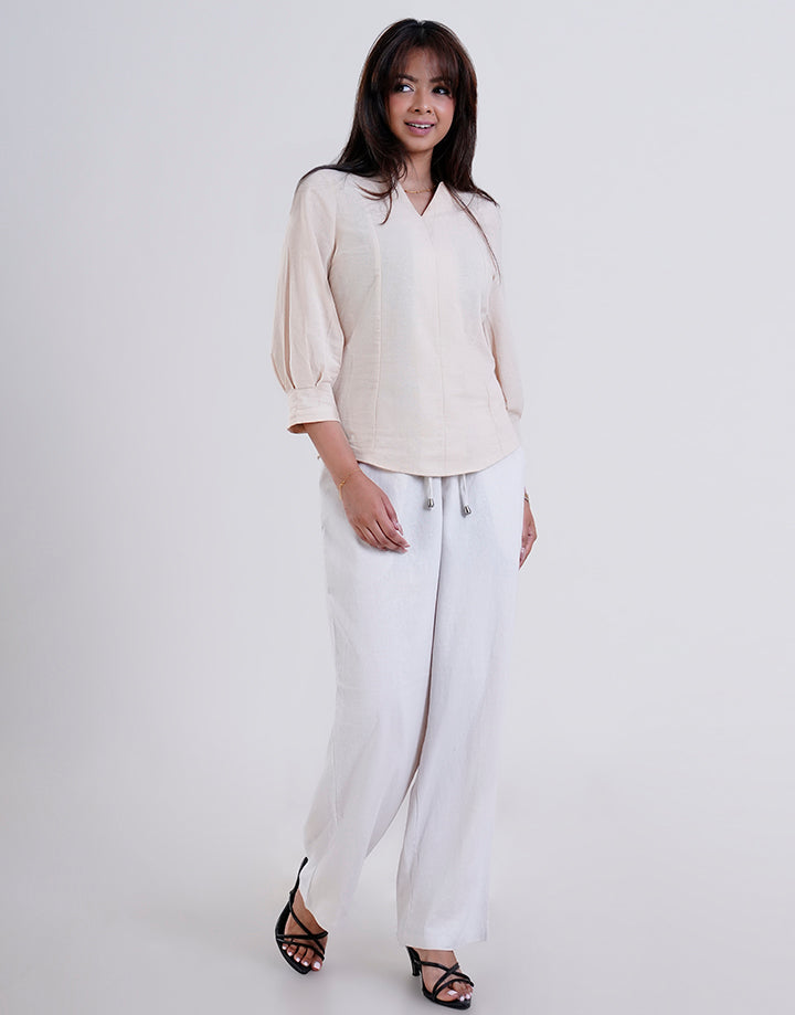 Drawstring Wide Leg Pant