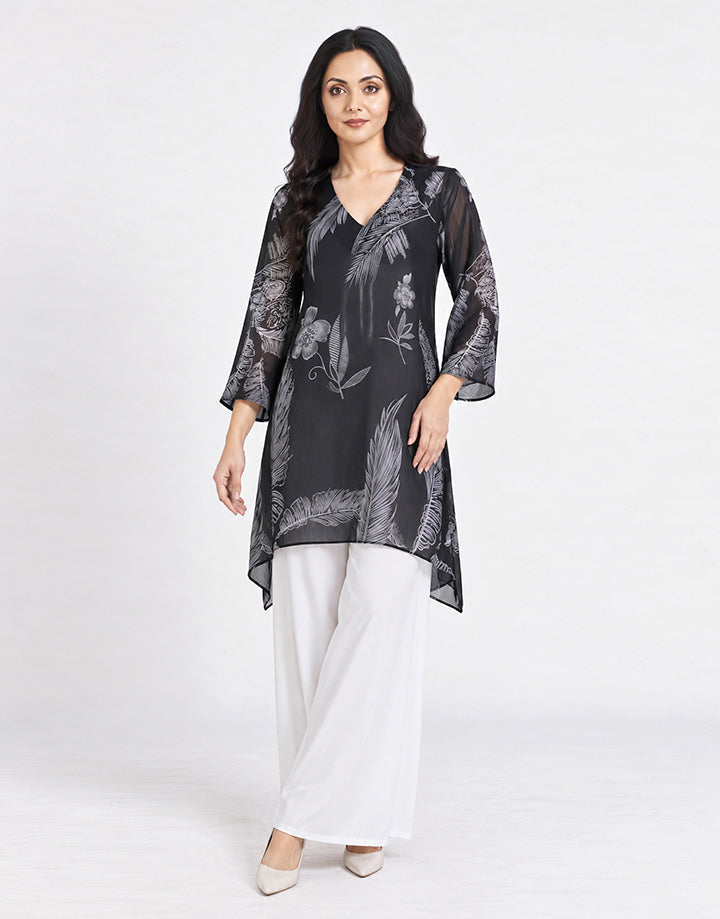 V-Neck Loose Fit Kurta