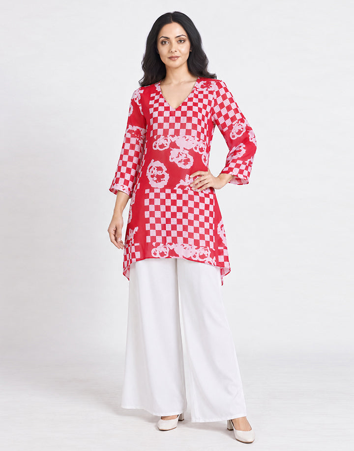 V-Neck Loose Fit Kurta