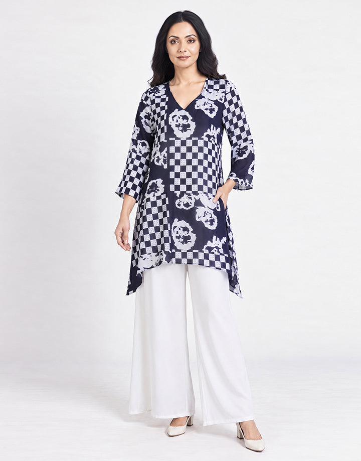V-Neck Loose Fit Kurta