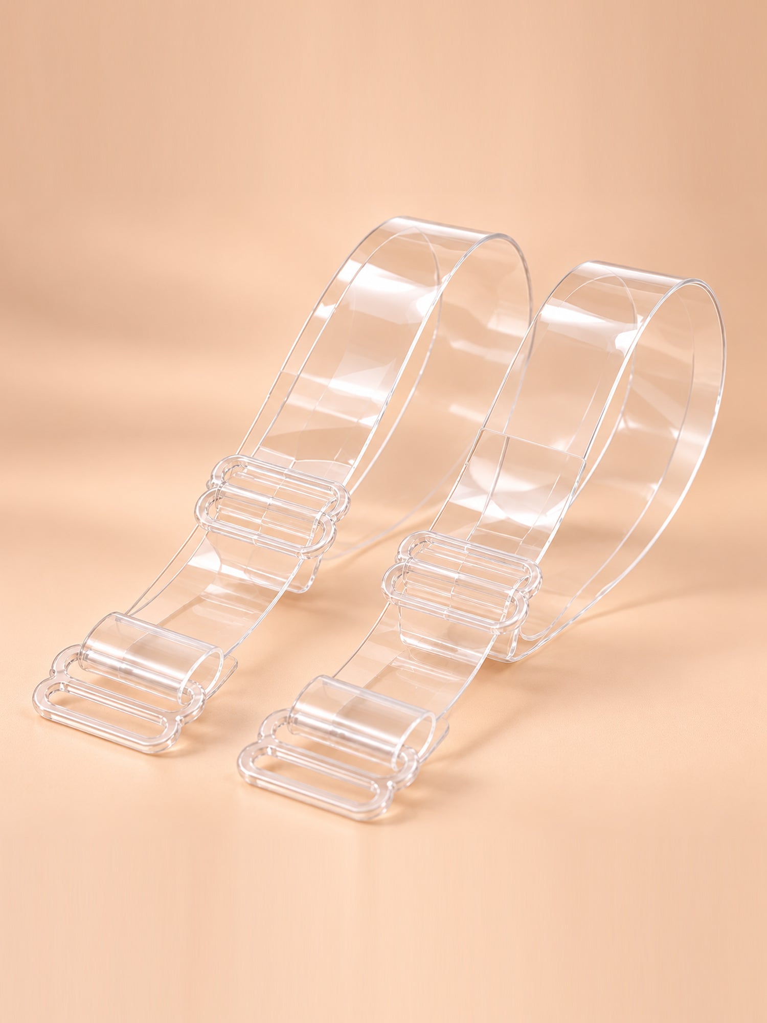 Bella clear silicone bra straps 12mm in Clear – product view